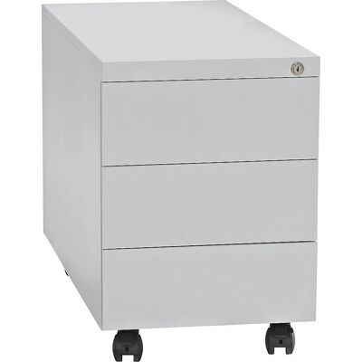 Contenitore mobile in acciaio eurokraft basic - Grigio chiaro Contenitore mobile in acciaio eurokraft basic - Grigio chiaro