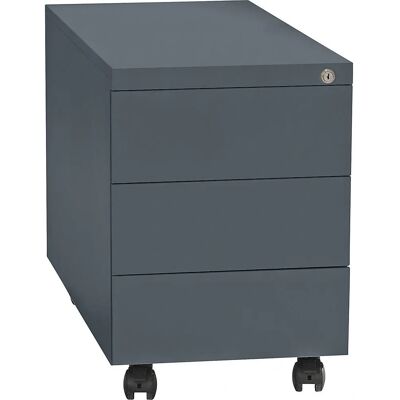 Contenitore mobile in acciaio Eurokraft Basic - Spazio di stoccaggio, con chiusura, 3 cassetti Contenitore mobile in acciaio Eurokraft Basic - Spazio di stoccaggio, con chiusura, 3 cassetti