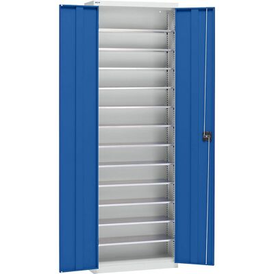 Eurokraft pro Armario de acero - 2000mm, Gris claro, Azul Eurokraft pro Armario de acero - 2000mm, Gris claro, Azul