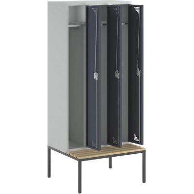 Eurokraft Pro Schrank - Multifunktionaler Stahlaufbewahrung mit Sitzbank Eurokraft Pro Schrank - Multifunktionaler Stahlaufbewahrung mit Sitzbank