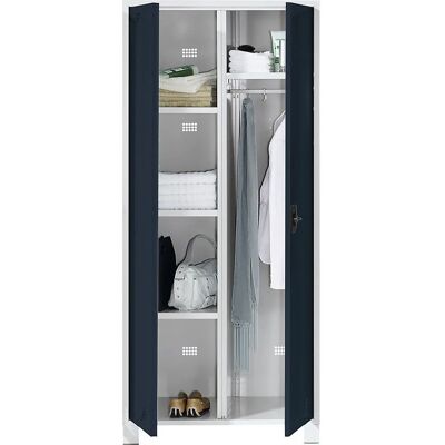 Armario de vestuario EUROKRAFTpro - Acero, Ventilado, 6 Compartimentos Armario de vestuario EUROKRAFTpro - Acero, Ventilado, 6 Compartimentos
