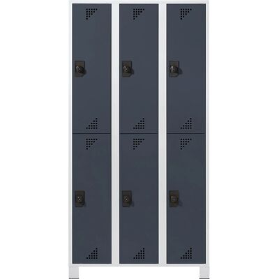 Eurokraft pro Armario 6 Compartimentos Acero Gris 1800mm - Armario Eurokraft pro Armario 6 Compartimentos Acero Gris 1800mm - Armario