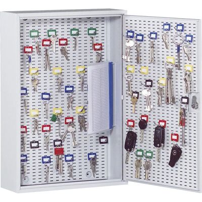 Eurokraft Basic Hellgraues Schlüsselregal - 60 Haken Eurokraft Basic Hellgraues Schlüsselregal - 60 Haken