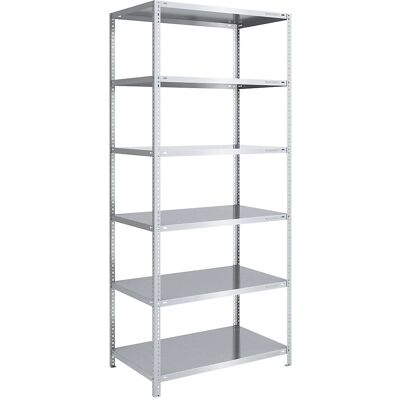 Estantería pesada EUROKRAFTpro - Acero, 2500 mm, Galvanizada, 1000x800mm Estantería pesada EUROKRAFTpro - Acero, 2500 mm, Galvanizada, 1000x800mm