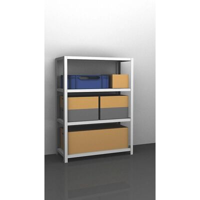 EUROKRAFTpro Stahl-Lagerregal - 1500mm H x 1300mm B x 500mm T EUROKRAFTpro Stahl-Lagerregal - 1500mm H x 1300mm B x 500mm T