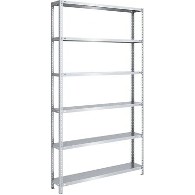 EUROKRAFTpro Stahlregal - Verstellbar, Verzinkt, 2500mm H EUROKRAFTpro Stahlregal - Verstellbar, Verzinkt, 2500mm H