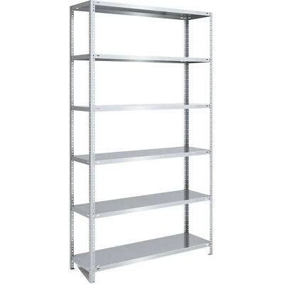 EUROKRAFTpro Stahlregal - Verstellbar, Verzinkt, 2500mm Höhe EUROKRAFTpro Stahlregal - Verstellbar, Verzinkt, 2500mm Höhe