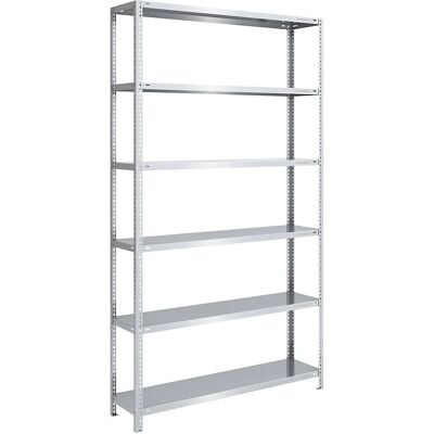 Scaffale EUROKRAFTpro per carichi pesanti - Acciaio, 2500mm H, 1300x400mm Scaffale EUROKRAFTpro per carichi pesanti - Acciaio, 2500mm H, 1300x400mm