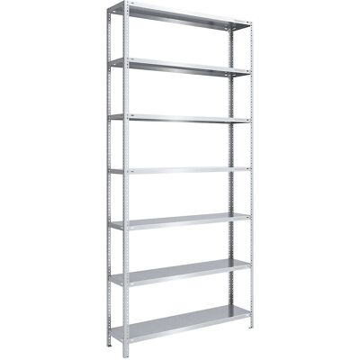 Scaffale Pesante Eurokraft - Zincato, 3000mm Altezza, 1300x400mm Scaffale Pesante Eurokraft - Zincato, 3000mm Altezza, 1300x400mm