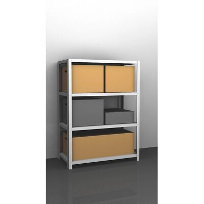 Estantería Eurokraft para cargas pesadas - 1500mm, Gris Claro RAL 7035 Estantería Eurokraft para cargas pesadas - 1500mm, Gris Claro RAL 7035