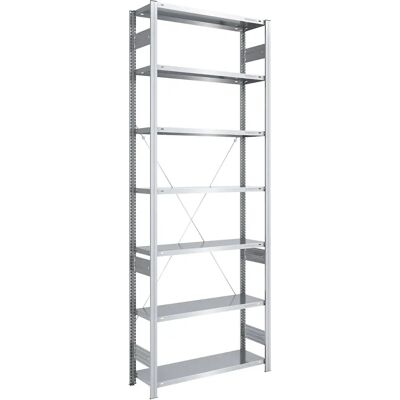 Estantería zincada EUROKRAFTpro - 3000 mm, 1000 x 400 mm - Estantería básica Estantería zincada EUROKRAFTpro - 3000 mm, 1000 x 400 mm - Estantería básica