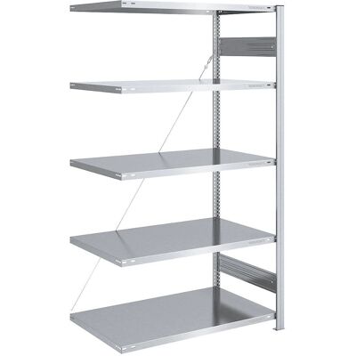 Eurokraft 2000mm Verzinkter Regalsystem - Leichtes Erweiterungsregal Eurokraft 2000mm Verzinkter Regalsystem - Leichtes Erweiterungsregal