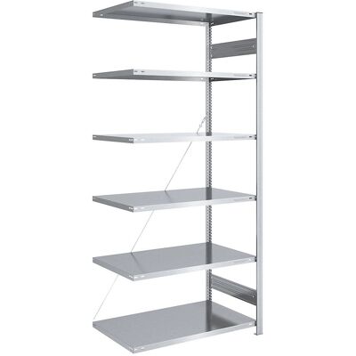 Eurokraft Pro Regalsystem - Erweiterbar, 2500mm, Verzinkt Eurokraft Pro Regalsystem - Erweiterbar, 2500mm, Verzinkt