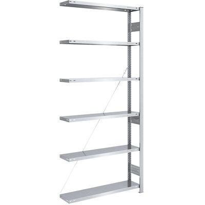 Scaffalature di magazzino zincate EUROKRAFTpro - 2500mm - Regolabili, Espandibili, Heavy Duty Scaffalature di magazzino zincate EUROKRAFTpro - 2500mm - Regolabili, Espandibili, Heavy Duty