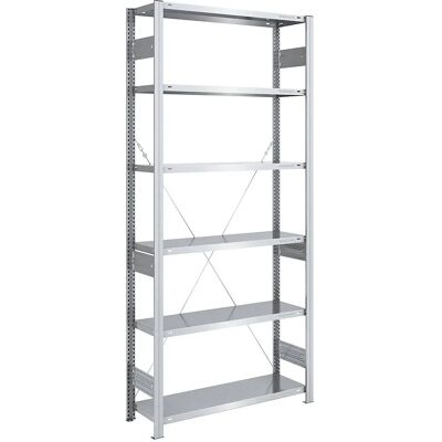 Eurokraft pro Lagerregal - Verzinkt, 2500mm, 1000x400mm Eurokraft pro Lagerregal - Verzinkt, 2500mm, 1000x400mm