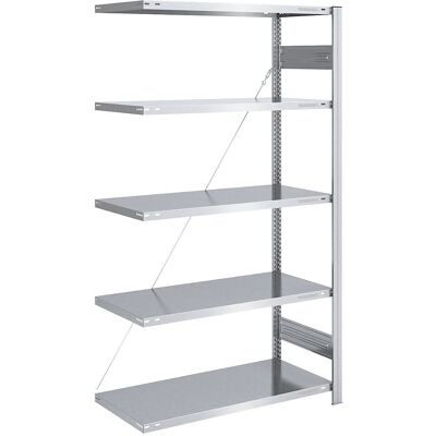EUROKRAFTpro Regalsystem - 2000mm, verzinkt, 1000x600mm - Lagerregal EUROKRAFTpro Regalsystem - 2000mm, verzinkt, 1000x600mm - Lagerregal