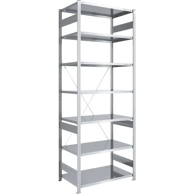 Estantería Eurokraft Zincada 3000mm 7 Baldas Estantería Eurokraft Zincada 3000mm 7 Baldas