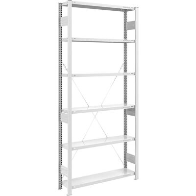 EUROKRAFTpro Stahlregal - 2500mm, 1000x300mm, Grau EUROKRAFTpro Stahlregal - 2500mm, 1000x300mm, Grau