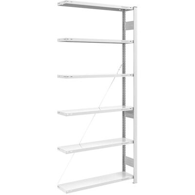 EUROKRAFTpro Verstellbarer Regalschrank - 2500mm - Hellgrau - Lagerregal EUROKRAFTpro Verstellbarer Regalschrank - 2500mm - Hellgrau - Lagerregal
