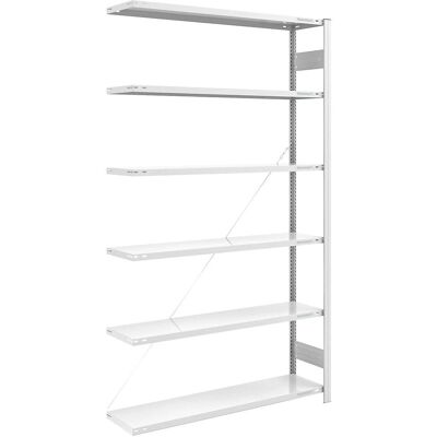 Scaffale in Acciaio EUROKRAFTpro RAL 7035 - Resistente Scaffale in Acciaio EUROKRAFTpro RAL 7035 - Resistente