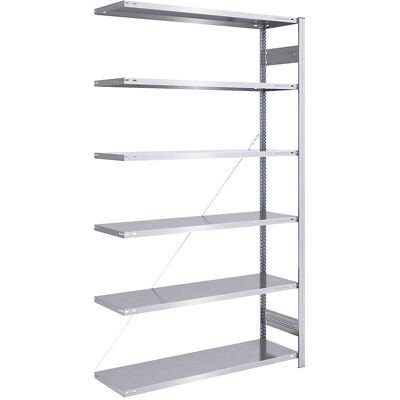 Estantería robusta galvanizada - 2500 mm - 1300 x 500 mm Estantería robusta galvanizada - 2500 mm - 1300 x 500 mm
