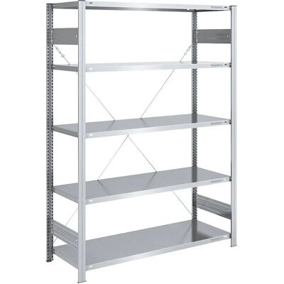 Estantería galvanizada de alta resistencia Eurokraft - 2000mm H - Modelo Básico Estantería galvanizada de alta resistencia Eurokraft - 2000mm H - Modelo Básico