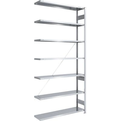 Estantería grande zincada EUROKRAFTpro - 3000mm - Expandible Estantería grande zincada EUROKRAFTpro - 3000mm - Expandible