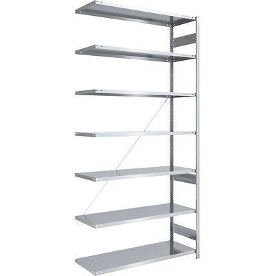 EUROKRAFTpro Schwerlastregal - 3000mm, Zink, 1300x600mm - Regale EUROKRAFTpro Schwerlastregal - 3000mm, Zink, 1300x600mm - Regale