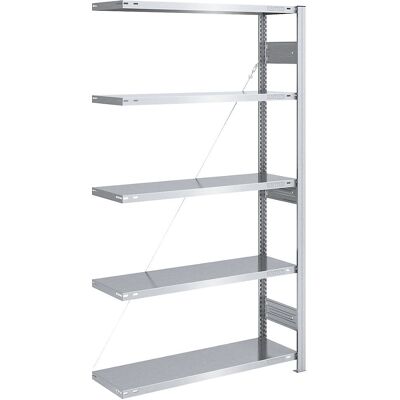 Estantería pesada galvanizada Eurokraft pro - Unidad de almacenamiento de acero Estantería pesada galvanizada Eurokraft pro - Unidad de almacenamiento de acero