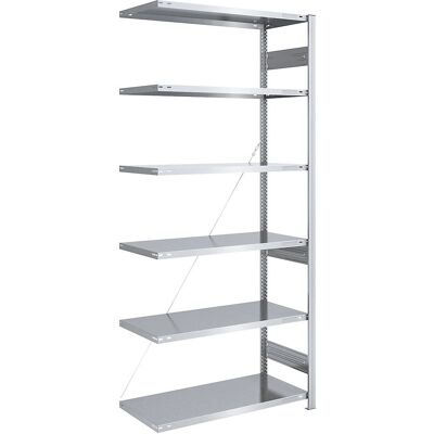 Eurokraft Schwerlast Galvanisierte Regale - 2500 mm hoch, Erweiterbar, 1000 x 600 mm Eurokraft Schwerlast Galvanisierte Regale - 2500 mm hoch, Erweiterbar, 1000 x 600 mm