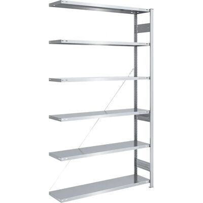 Estantería galvanizada para cargas pesadas, 2500mm, 1300x400mm Estantería galvanizada para cargas pesadas, 2500mm, 1300x400mm