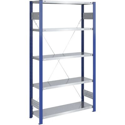 Estantería básica Eurokraft azul - Almacenamiento Estantería básica Eurokraft azul - Almacenamiento
