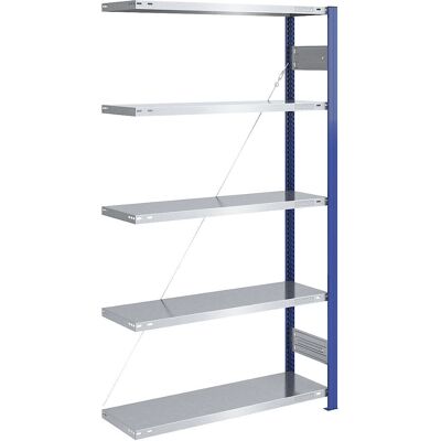 Estantería Eurokraft Pro - Ajustable, Zincada, 2000 x 1000 mm Estantería Eurokraft Pro - Ajustable, Zincada, 2000 x 1000 mm