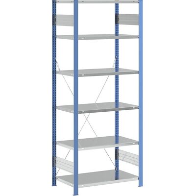 Scaffale Eurokraft Pro Blu Zincato 2500x1000mm - Magazzino Scaffale Eurokraft Pro Blu Zincato 2500x1000mm - Magazzino