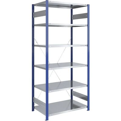 Soppalco Eurokraft - Blu, 2500x1000mm, Profondità 800mm Soppalco Eurokraft - Blu, 2500x1000mm, Profondità 800mm