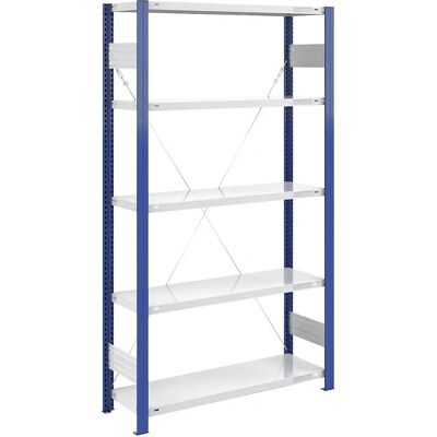 EUROKRAFTpro Mensole regolabili - Grigio chiaro, blu genciana - 2000x1000mm EUROKRAFTpro Mensole regolabili - Grigio chiaro, blu genciana - 2000x1000mm