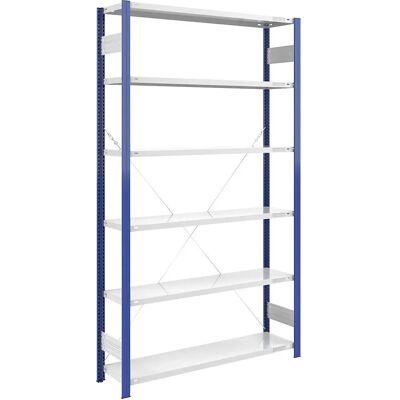 Sedia Eurokraft Blu - 2500x1300mm - Scaffale di base per magazzino Sedia Eurokraft Blu - 2500x1300mm - Scaffale di base per magazzino