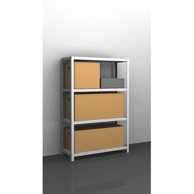 EUROKRAFTpro Schwerlast-Regal - Stahl, 1500 mm, Hellgrau EUROKRAFTpro Schwerlast-Regal - Stahl, 1500 mm, Hellgrau