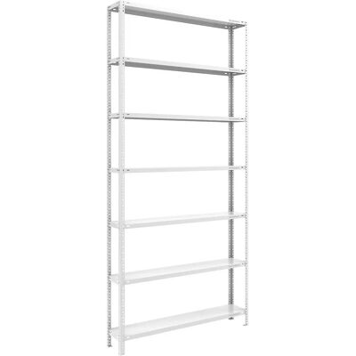 Estantería de almacén EUROKRAFTpro - Ajustable, Gris claro RAL 7035 Estantería de almacén EUROKRAFTpro - Ajustable, Gris claro RAL 7035