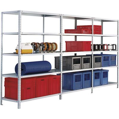 Scaffalature da magazzino EUROKRAFTpro - Regolabile, Zincata - Media Scaffalature da magazzino EUROKRAFTpro - Regolabile, Zincata - Media