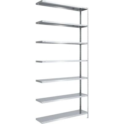 Scaffale di magazzino zincato con vite - Resistente, regolabile, 7 ripiani Scaffale di magazzino zincato con vite - Resistente, regolabile, 7 ripiani