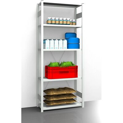 EUROKRAFTpro Hygienischer Regalschrank - Basic, 2350mm, 5 Regale EUROKRAFTpro Hygienischer Regalschrank - Basic, 2350mm, 5 Regale