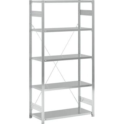 EUROKRAFTpro Verzinkte Regale - Basic, Verstellbar, Stahl EUROKRAFTpro Verzinkte Regale - Basic, Verstellbar, Stahl