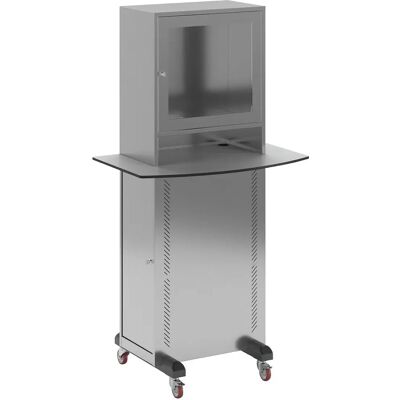 Eurokraft pro Edelstahl PC-Schrank - 900x600mm - Hellgrau - Computerschrank Eurokraft pro Edelstahl PC-Schrank - 900x600mm - Hellgrau - Computerschrank