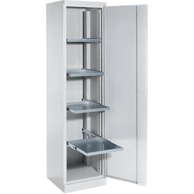 EUROKRAFTpro Materialschrank - 4 Regale, Stahl, Hellgrau RAL 7035 EUROKRAFTpro Materialschrank - 4 Regale, Stahl, Hellgrau RAL 7035