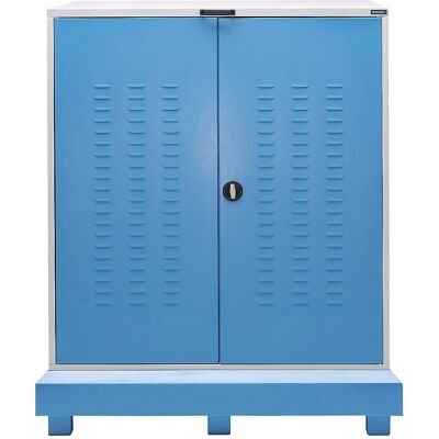 eurokraft pro Gefahrstofflager - 400L, Grau/Blau eurokraft pro Gefahrstofflager - 400L, Grau/Blau