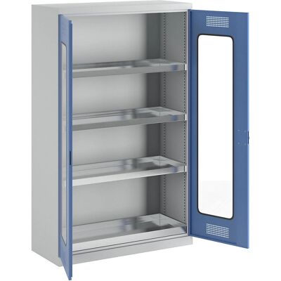 Armadio in acciaio Eurokraft pro - Blu 1200mm - Sicurezza chimica Armadio in acciaio Eurokraft pro - Blu 1200mm - Sicurezza chimica