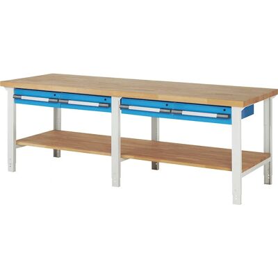 Eurokraft Pro Banco da Lavoro - Sistema Modulare con 4 Cassetti Eurokraft Pro Banco da Lavoro - Sistema Modulare con 4 Cassetti