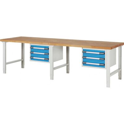 Eurokraft pro Modelo 7000 - Banco de trabajo modular con 6 cajones Eurokraft pro Modelo 7000 - Banco de trabajo modular con 6 cajones
