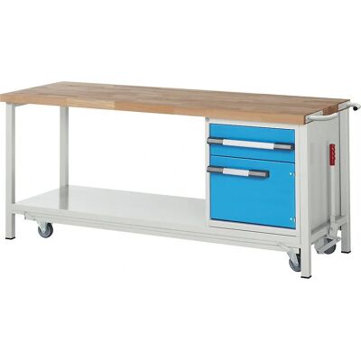 Banco da lavoro Serie 8 Eurokraft pro con cassetto e porta - Banco da officina Banco da lavoro Serie 8 Eurokraft pro con cassetto e porta - Banco da officina